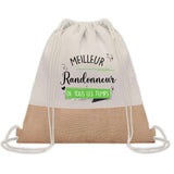 Sac Fête des Pères Papi Papa Cadeau anniversaire Noël Travail Boulot Métier Départ Retraite Collègue Homme cabas shopping plage