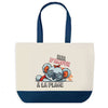 Sac de shopping bleu Tata Koala à la Plage