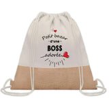 Sac Fête des Mères Mamie Maman Cadeau anniversaire Noël Travail Métier Départ Retraite Collègue Femme cabas shopping plage