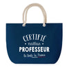 Sac de Plage Bleu avec Anse Corde Certifié meilleur Professeur