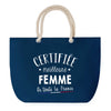Sac de plage Bleu anse corde Certifiée meilleure Femme