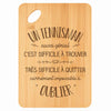 Planche bambou gravée personnalisée homme idée cadeau Fête des Pères apéro 30×20 prénom cuisine plateau fromage anniversaire noel papa papi 