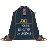 sac a dos homme bleu coton recycle avec pochette idee cadeau utile pour collegue papa ou ami cadeau homme noel anniversaire secret santa ou depart a la retraite sac durable pratique et robuste design sobre et elegant