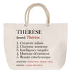 Sac Fête des Mères Mamie Famille Idée Cadeau anniversaire Noël Travail Boulot Métier Départ Retraite Collègue Femme cabas shopping plage