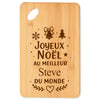 Planche à découper cadeau Noël famille amis papa maman mamie papi, idée cadeau apéro et cuisine, Secret Santa