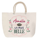 Sac Fête des Mères Mamie Famille Idée Cadeau anniversaire Noël Travail Boulot Métier Départ Retraite Collègue Femme cabas shopping plage