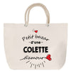 Sac Fête des Mères Mamie Famille Idée Cadeau anniversaire Noël Travail Boulot Métier Départ Retraite Collègue Femme cabas shopping plage