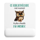 Tapis de souris ergonomique avec repose-poignet, accessoire bureau pour femme et homme, fête des pères, cadeau pas cher, idée cadeau fête des mères, secret santa, départ à la retraite, télétravail et gaming