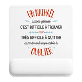 Tapis de souris ergonomique avec repose-poignet, accessoire bureau pour femme et homme, fête des pères, cadeau pas cher, idée cadeau fête des mères, secret santa, départ à la retraite, télétravail et gaming