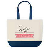 Sac de shopping bleu Juge en Vacances