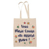 Sac Tote Bag Fête des Mères Fêtes des Pères Mamie Papi Famille Idée Cadeau anniversaire Noël Travail Boulot Métier Départ Retraite Collègue Femme Homme