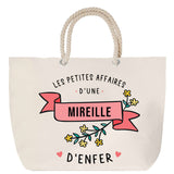 Sac Fête des Mères Mamie Famille Idée Cadeau anniversaire Noël Travail Boulot Métier Départ Retraite Collègue Femme cabas shopping plage