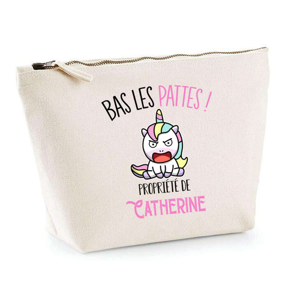 Trousse pochette de rangement maquillage Fête des Mères Mamie Famille Idée Cadeau anniversaire Noël Travail Boulot Métier Départ Retraite Collègue Femme