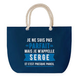 Sac de plage Bleu anse corde Serge Parfait