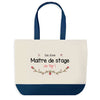 Sac de shopping bleu Maitre de Stage au Top