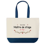 Sac de shopping bleu Maitre de Stage au Top