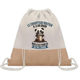 Sac Fête des Pères Papi Papa Cadeau anniversaire Noël Travail Boulot Métier Départ Retraite Collègue Homme cabas shopping plage