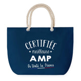 Sac de plage Bleu anse corde Certifiée meilleure AMP