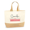 Sac Jute Fête des Mères Fêtes des Pères Mamie Papi Famille Idée Cadeau anniversaire Noël Travail Boulot Métier Départ Retraite Collègue Femme Homme