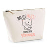 Trousse pochette de rangement maquillage Fête des Mères Mamie Famille Idée Cadeau anniversaire Noël Travail Boulot Métier Départ Retraite Collègue Femme