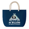 Sac de plage Bleu anse corde Billard Légende Humour Geek
