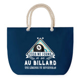 Sac de plage Bleu anse corde Billard Légende Humour Geek