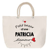 Sac Fête des Mères Mamie Famille Idée Cadeau anniversaire Noël Travail Boulot Métier Départ Retraite Collègue Femme cabas shopping plage