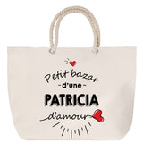 Sac Fête des Mères Mamie Famille Idée Cadeau anniversaire Noël Travail Boulot Métier Départ Retraite Collègue Femme cabas shopping plage