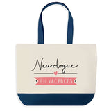 Sac de shopping bleu Neurologue en Vacances