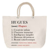 Sac Fête des Mères Mamie Famille Idée Cadeau anniversaire Noël Travail Boulot Métier Départ Retraite Collègue Femme cabas shopping plage