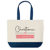 Sac de shopping bleu Christiane en Vacances