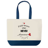 Sac de shopping bleu Bazar d'un Neveu d'amour
