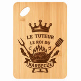 Planche bambou gravée personnalisée homme idée cadeau Fête des Pères apéro 30×20 prénom cuisine plateau fromage anniversaire noel papa papi 
