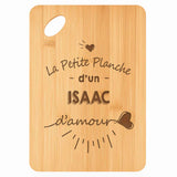 Planche bambou gravée personnalisée homme idée cadeau Fête des Pères apéro 30×20 prénom cuisine plateau fromage anniversaire noel papa papi 