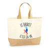Sac Jute Fête des Mères Fêtes des Pères Mamie Papi Famille Idée Cadeau anniversaire Noël Travail Boulot Métier Départ Retraite Collègue Femme Homme