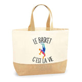 Sac Jute Fête des Mères Fêtes des Pères Mamie Papi Famille Idée Cadeau anniversaire Noël Travail Boulot Métier Départ Retraite Collègue Femme Homme