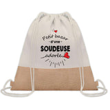Sac Fête des Mères Mamie Maman Cadeau anniversaire Noël Travail Métier Départ Retraite Collègue Femme cabas shopping plage