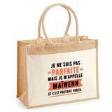 Sac Fête des Mères Mamie Famille Idée Cadeau anniversaire Noël Travail Boulot Métier Départ Retraite Collègue Femme cabas shopping plage