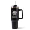 Mug isotherme Noir super Gardienne d'immeuble Femme