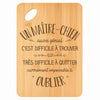 Planche bambou gravée personnalisée homme idée cadeau Fête des Pères apéro 30×20 prénom cuisine plateau fromage anniversaire noel papa papi 
