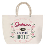 Sac Fête des Mères Mamie Famille Idée Cadeau anniversaire Noël Travail Boulot Métier Départ Retraite Collègue Femme cabas shopping plage