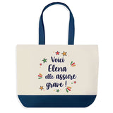 Sac Fête des Mères Mamie Famille Idée Cadeau anniversaire Noël Travail Boulot Métier Départ Retraite Collègue Femme cabas shopping plage