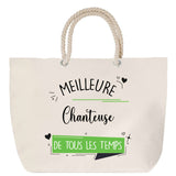 Sac Fête des Mères Mamie Famille Idée Cadeau anniversaire Noël Travail Boulot Métier Départ Retraite Collègue Femme cabas shopping plage