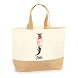 Sac Jute Fête des Mères Fêtes des Pères Mamie Papi Famille Idée Cadeau anniversaire Noël Travail Boulot Métier Départ Retraite Collègue Femme Homme