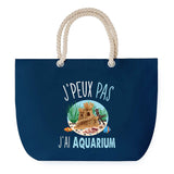 Sac de plage Bleu anse corde J'peux Pas Aquarium