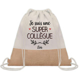 Sac Fête des Mères Mamie Maman Cadeau anniversaire Noël Travail Métier Départ Retraite Collègue Femme cabas shopping plage