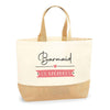 Sac Jute Fête des Mères Fêtes des Pères Mamie Papi Famille Idée Cadeau anniversaire Noël Travail Boulot Métier Départ Retraite Collègue Femme Homme