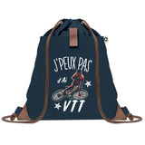 sac a dos bleu coton recycle avec pochette idee cadeau originale pour collegue ami prof ou membre de la famille cadeau mixte noel anniversaire secret santa ou depart au travail sac leger pratique et ecologique design breton moderne