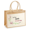 Sac Fête des Mères Mamie MAman Soeur Femme Famille Idée Cadeau anniversaire Noël Travail Boulot Métier Départ Retraite Collègue Femme cabas shopping plage