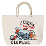 Sac Fête des Mères Mamie Famille Idée Cadeau anniversaire Noël Travail Boulot Métier Départ Retraite Collègue Femme cabas shopping plage